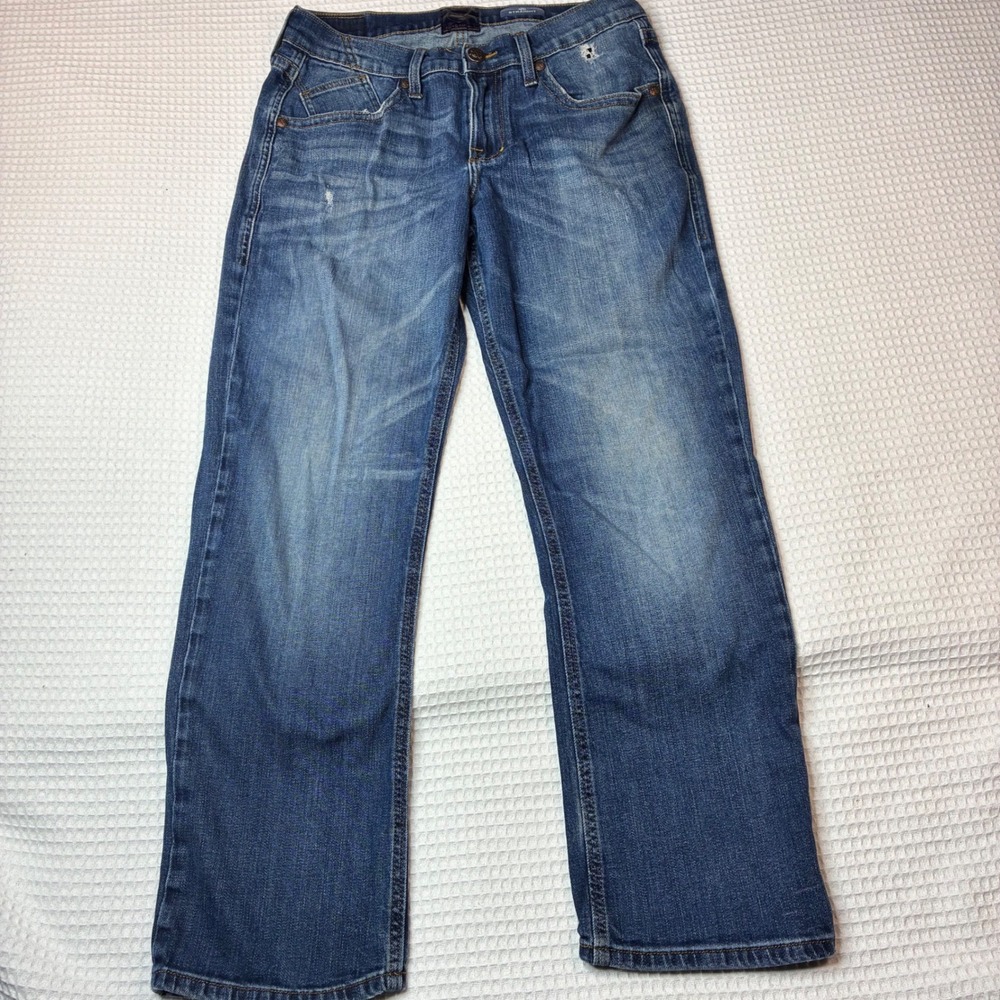 Rock & Republic Mens Straight Leg Distressed Blue Jeans R510268 32x30
